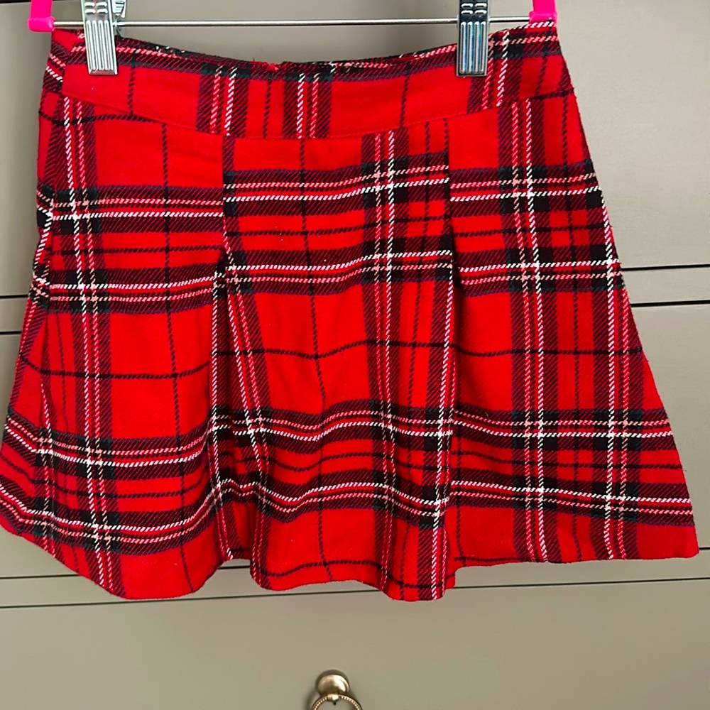 Girls red plaid skirt - Cooper Key size S